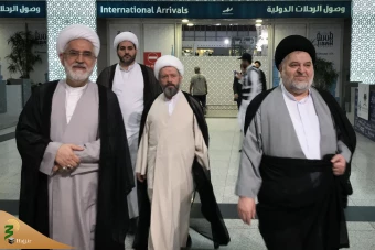 ورود نمایندگان بیوت آیات عظام و مراجع تقلید به مدینه منوره  4