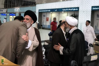ورود نمایندگان بیوت آیات عظام و مراجع تقلید به مدینه منوره  5