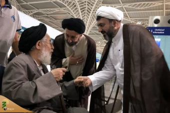 ورود نمایندگان بیوت آیات عظام و مراجع تقلید به مدینه منوره  7
