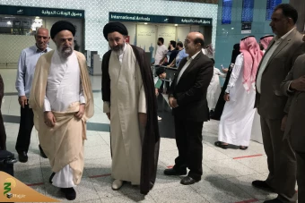 ورود نمایندگان بیوت آیات عظام و مراجع تقلید به مدینه منوره  12