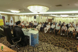 دیدارسرپرست حجاج ایرانی با جانبازان در مدینه، کاروانی که بوی حرم دارد 8