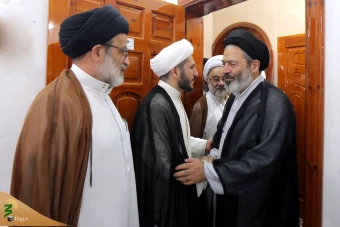 دیدار سرپرست حجاج ایرانی با نمایندگان بعثه های مراجع عظام درمدینه منوره 25