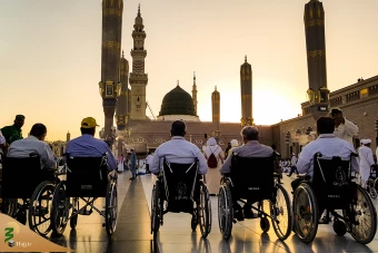 زیارت جانبازان از بقیع و مسجدالنبی 2