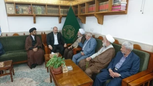 دیدار مسئول بعثه نجف با مدیر روابط عمومی حرم مطهر علوی 4