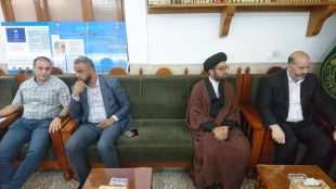 دیدار مسئول بعثه نجف با مدیر روابط عمومی حرم مطهر علوی 7