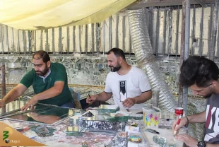 گنبد داخلی حرم مطهر سیدالشهدا آینه کاری شد / تصاویر 5