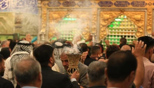 معطرسازی فضای حرم مطهر قمر بنی هاشم / تصاویر 2