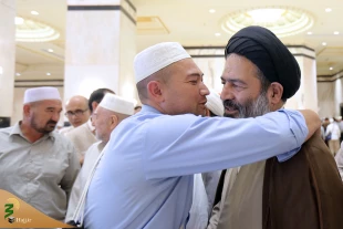 استقبال گرم زائران اهل سنت از سرپرست زائران ایرانی 3