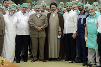 بازدید مسئولان حج از آشپزخانه های مرکزی مکه مکرمه  13