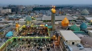 عملیات همسطح سازی قبور در صحن باغ توتی حرم عبدالعظیم حسنی انجام می‌گیرد