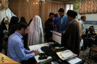 پیوند آسمانی بیش از ۷۰ زوج جوان در حرم حضرت معصومه(س)/تصاویر 8