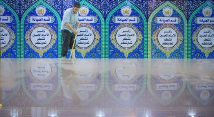 باب قبله حرم امام حسین برای پذیرایی از زائران عرفه بازگشایی شد 6