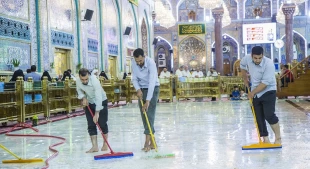 باب قبله حرم امام حسین برای پذیرایی از زائران عرفه بازگشایی شد 9
