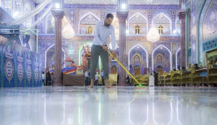 باب قبله حرم امام حسین برای پذیرایی از زائران عرفه بازگشایی شد 11