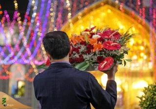 حرم منور رضوی همزمان با عید قربان غرق در نور و سرور می‌شود