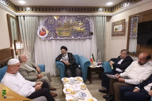 رئيس بعثة الحج الايرانية يستقبل نائب رئيس علماء البوسنة والهرسك