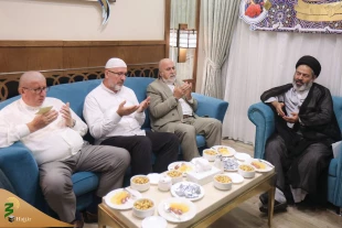 رئيس بعثة الحج الايرانية يستقبل نائب رئيس علماء البوسنة والهرسك