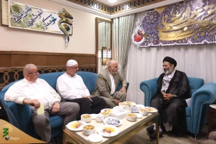 رئيس بعثة الحج الايرانية يستقبل نائب رئيس علماء البوسنة والهرسك