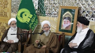 تولیت آستان قدس رضوی با شماری از مراجع تقلید و علما در مشهد دیدار کرد 11