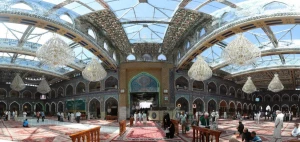 اقدامات عمرانی باب قبله حرم قمر بنی هاشمی آغاز شد