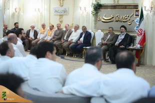 لقاء العاملين في بعثة الحج الايرانية مع ممثل الولي الفقيه