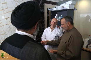 دیدار نماینده ولی فقیه با زائران لرستانی و کرمانی در مکه مکرمه 7