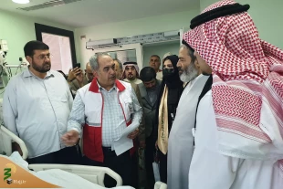 در مکه انجام شد؛

عیادت مسئولان حوزه حج ازبیماران بستری دربیمارستان‌  نور 6