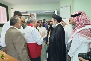 در مکه انجام شد؛

عیادت مسئولان حوزه حج ازبیماران بستری دربیمارستان‌  نور 8