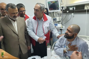 در مکه انجام شد؛

عیادت مسئولان حوزه حج ازبیماران بستری دربیمارستان‌  نور 10