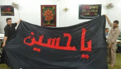 پرچم عزای امام حسین برای ماه محرم و صفر آماده شد 2