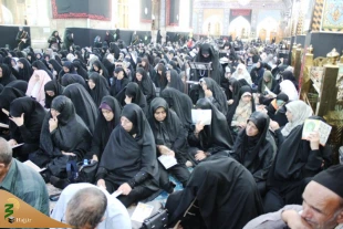 مراسم دعای کمیل زائران ایرانی در خیمه گاه حسینی برگزار  شد 6