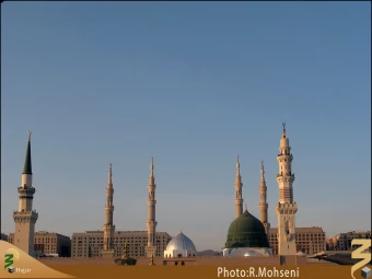 گنبد و گلدسته مسجد النبي