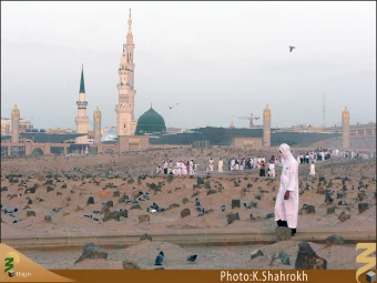 نماي حرم پيامبر (صلي الله عليه و آله) از بقيع