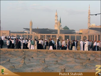 نماي حرم پيامبر (صلي الله عليه و آله) از بقيع