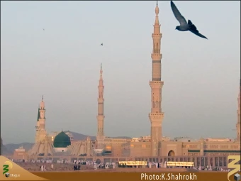 نماي حرم پيامبر (صلي الله عليه و آله) از بقيع