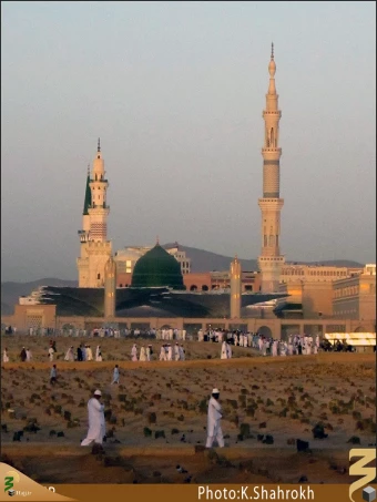 نماي حرم پيامبر (صلي الله عليه و آله) از بقيع