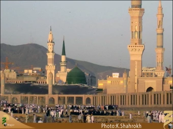 نماي حرم پيامبر (صلي الله عليه و آله) از بقيع