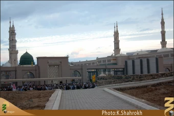 نماي حرم پيامبر (صلي الله عليه و آله) از بقيع