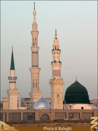 نماي حرم پيامبر (صلي الله عليه و آله) از بقيع