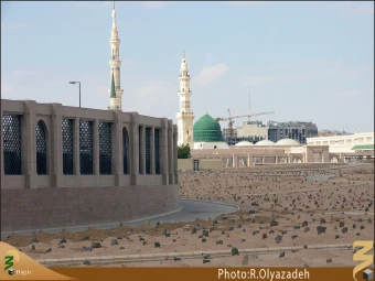 نماي حرم پيامبر (صلي الله عليه و آله) از بقيع