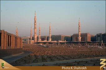 نماي حرم پيامبر (صلي الله عليه و آله) از بقيع