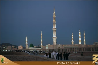 نماي حرم پيامبر (صلي الله عليه و آله) از بقيع