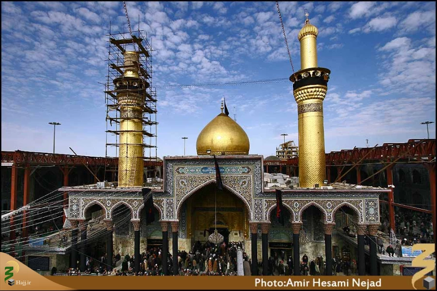 گنبد و گلدسته حرم امام حسين
