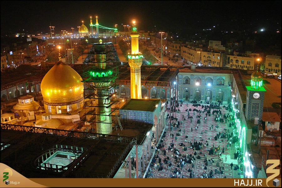 گنبد و گلدسته حرم امام حسين