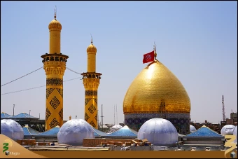 گنبد و گلدسته حرم حضرت عباس