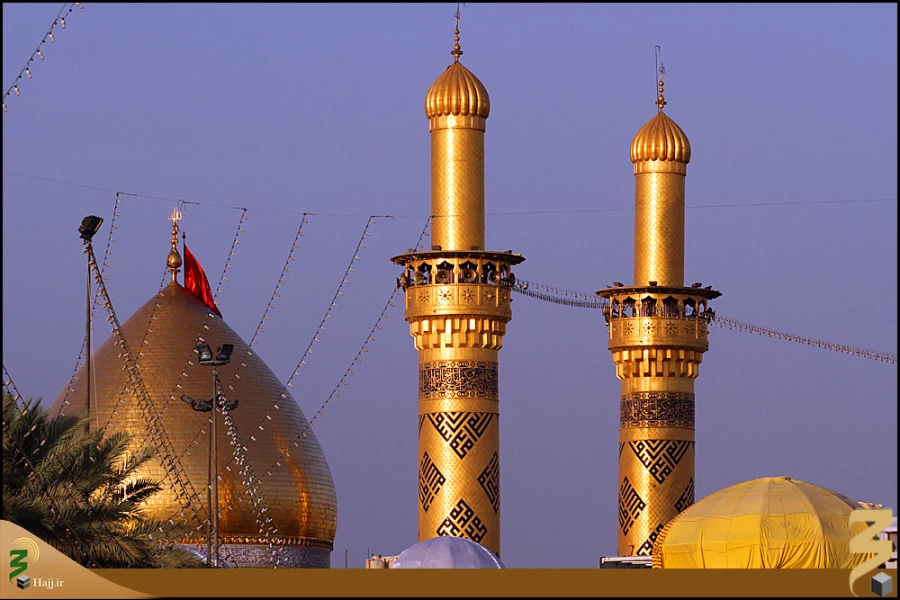 گنبد و گلدسته حرم حضرت عباس