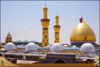گنبد و گلدسته حرم حضرت عباس