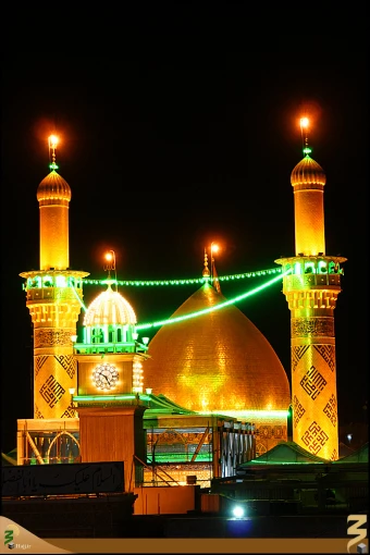 گنبد و گلدسته حرم حضرت عباس