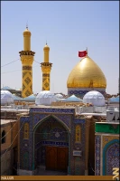 گنبد و گلدسته حرم حضرت عباس