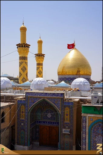 گنبد و گلدسته حرم حضرت عباس